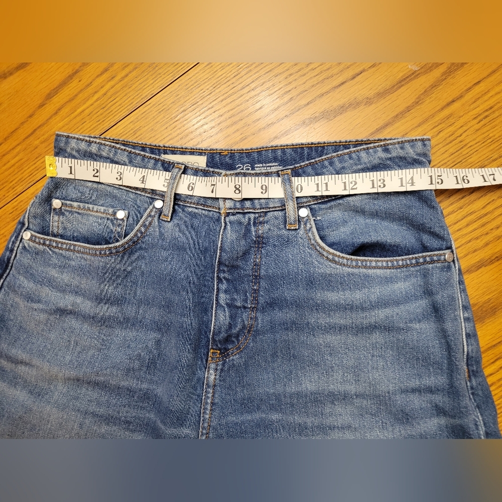 Anthropologie Pilcro The Austyn High-Rise Cuffed Jean Shorts Size 26 - Picture 10 of 16